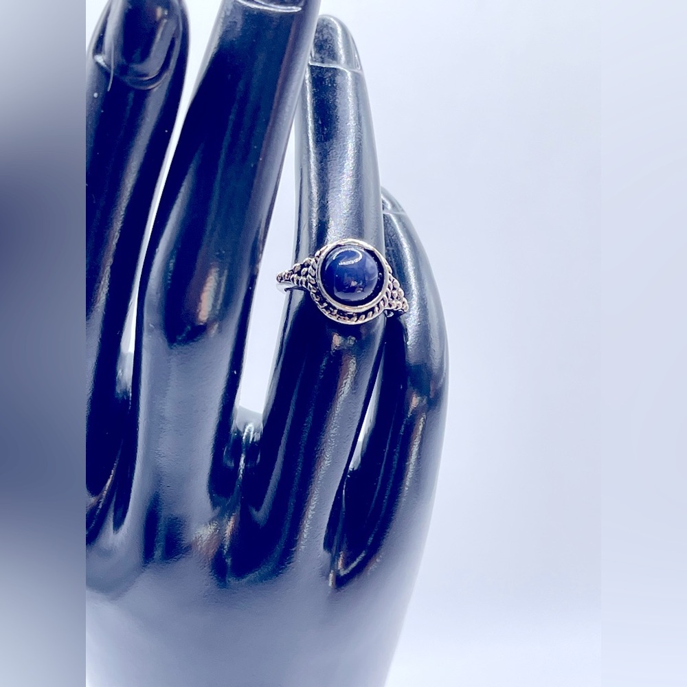 -SOLD-NWOT Beautiful Silver Plated Blue Stone YS
